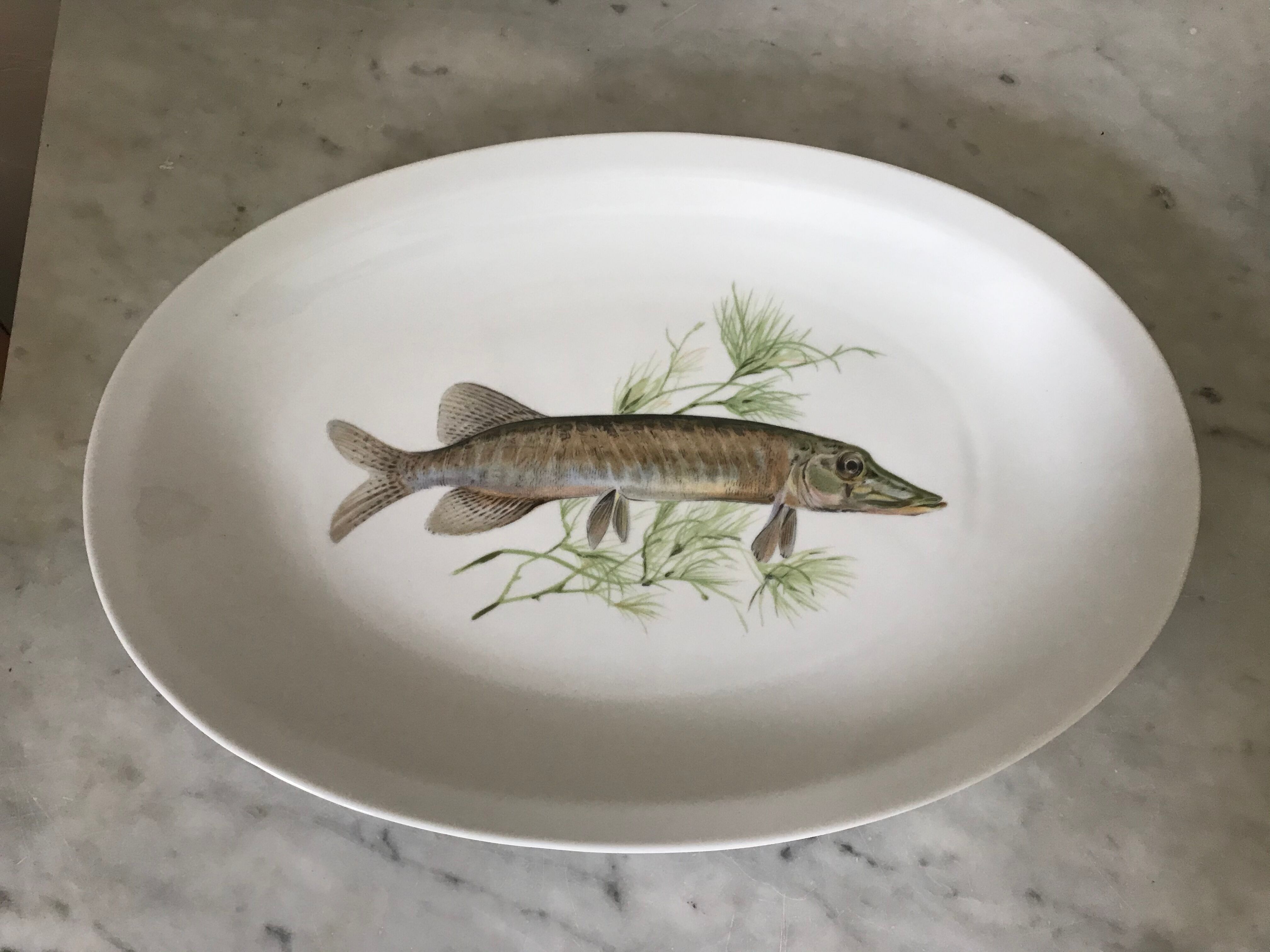 Porcelain oval dish