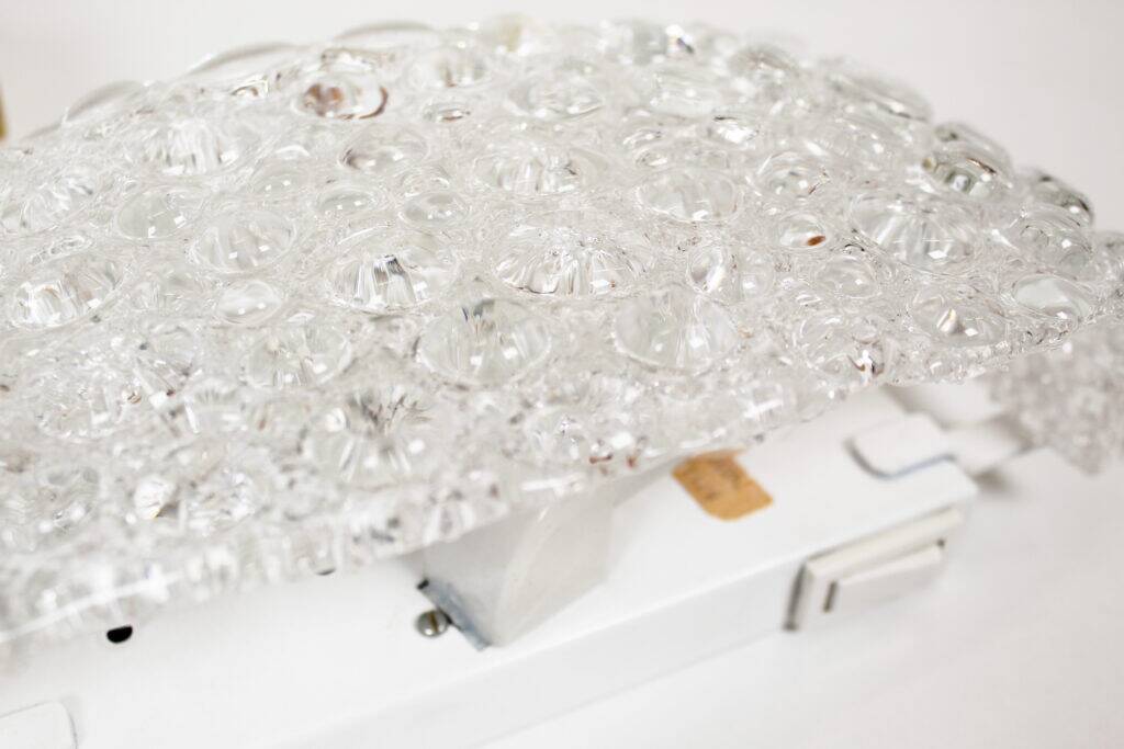 Pair of Murano glass 'bubble' sconces by Hillebrand