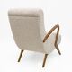 Attribute to Paolo Buffa Mid-century Modern Italian Bouclè Armchairs, Pair