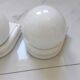 pair of 1980s wall sconces in metal and opaline