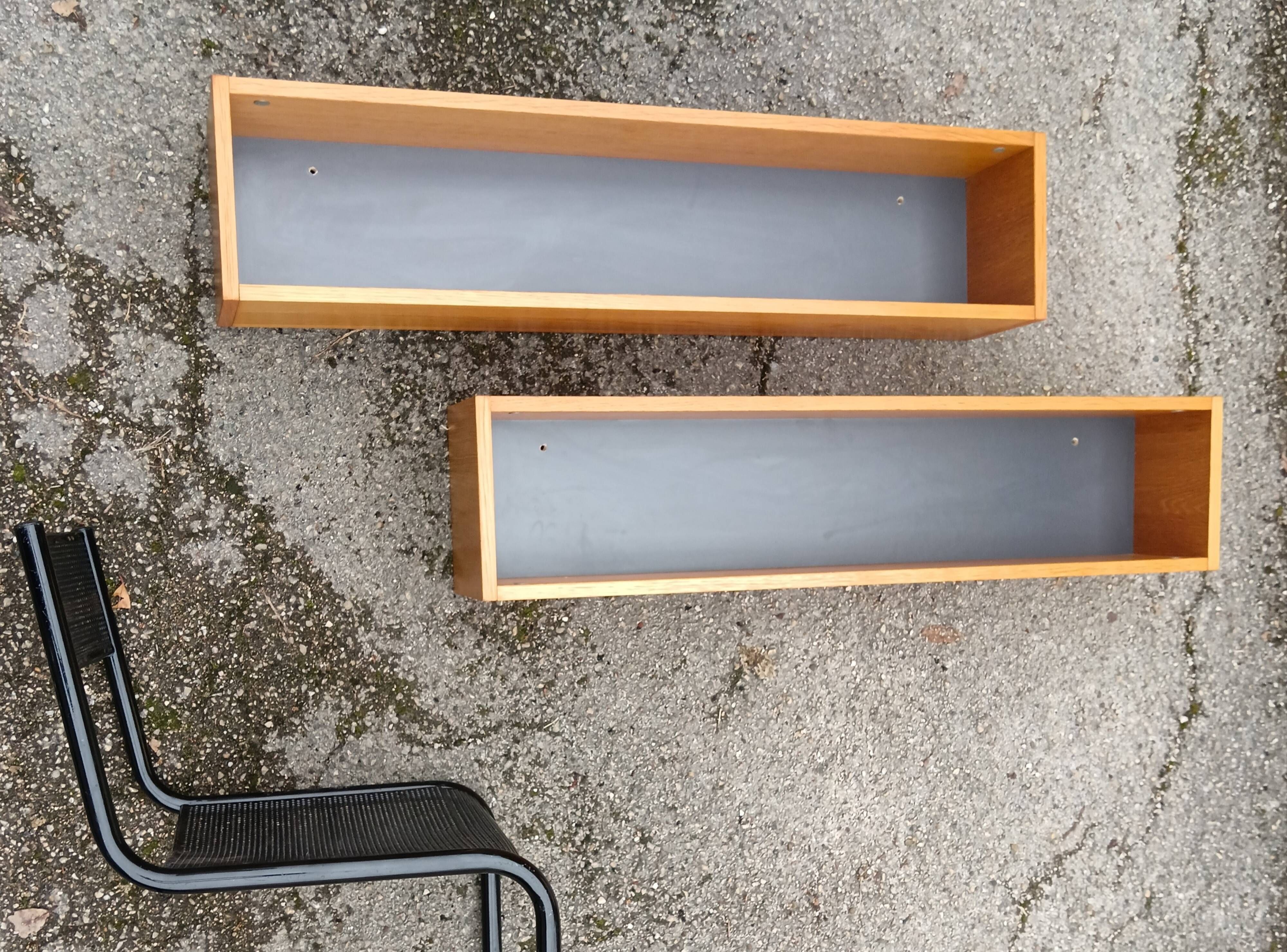 Ikea Bravad shelves 1980 made in Croatia, set of 2
