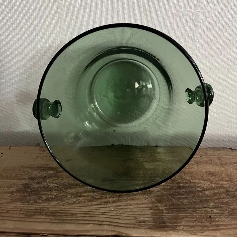 Blown glass ice bucket