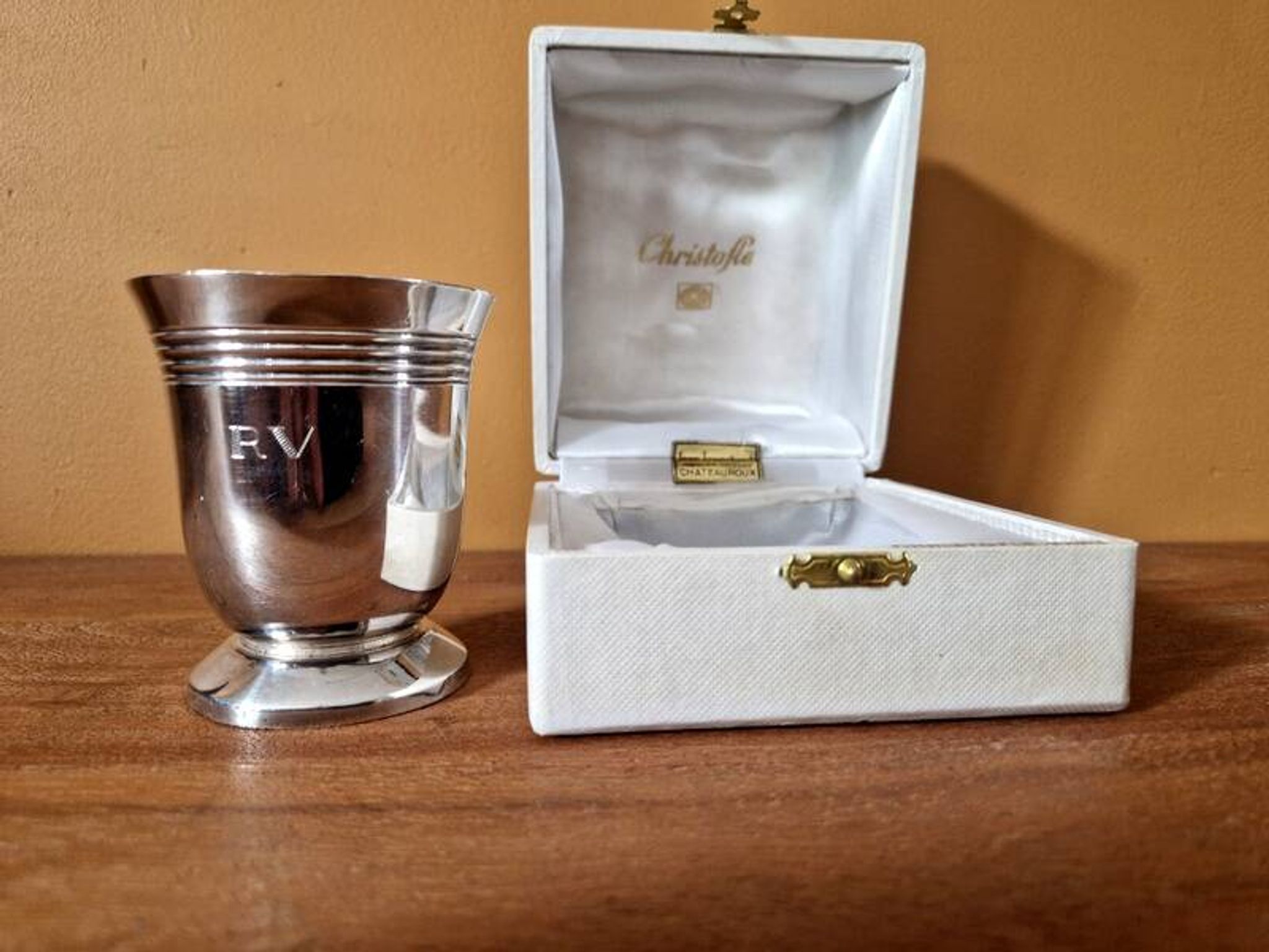 Master Silversmith: Gallia for Christofle - Silver-plated metal cup