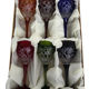6 crystal wine glasses