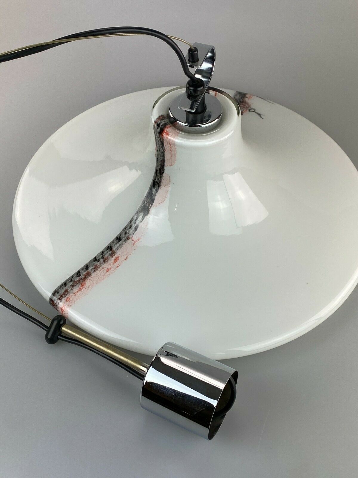 60s 70s Peill & Putzler hanging lamp ceiling lamp glass space design lamp