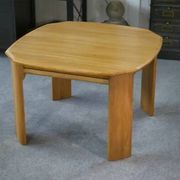 Solid elm table in the style of Maison Regain, 1970s