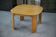 Solid elm table in the style of Maison Regain, 1970s