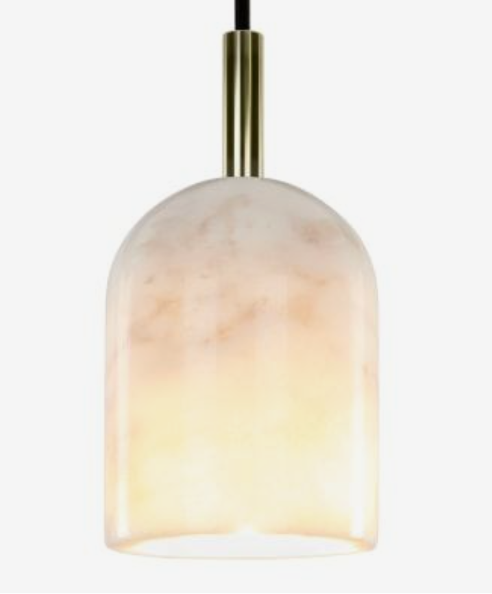 Suspension marbre et laiton