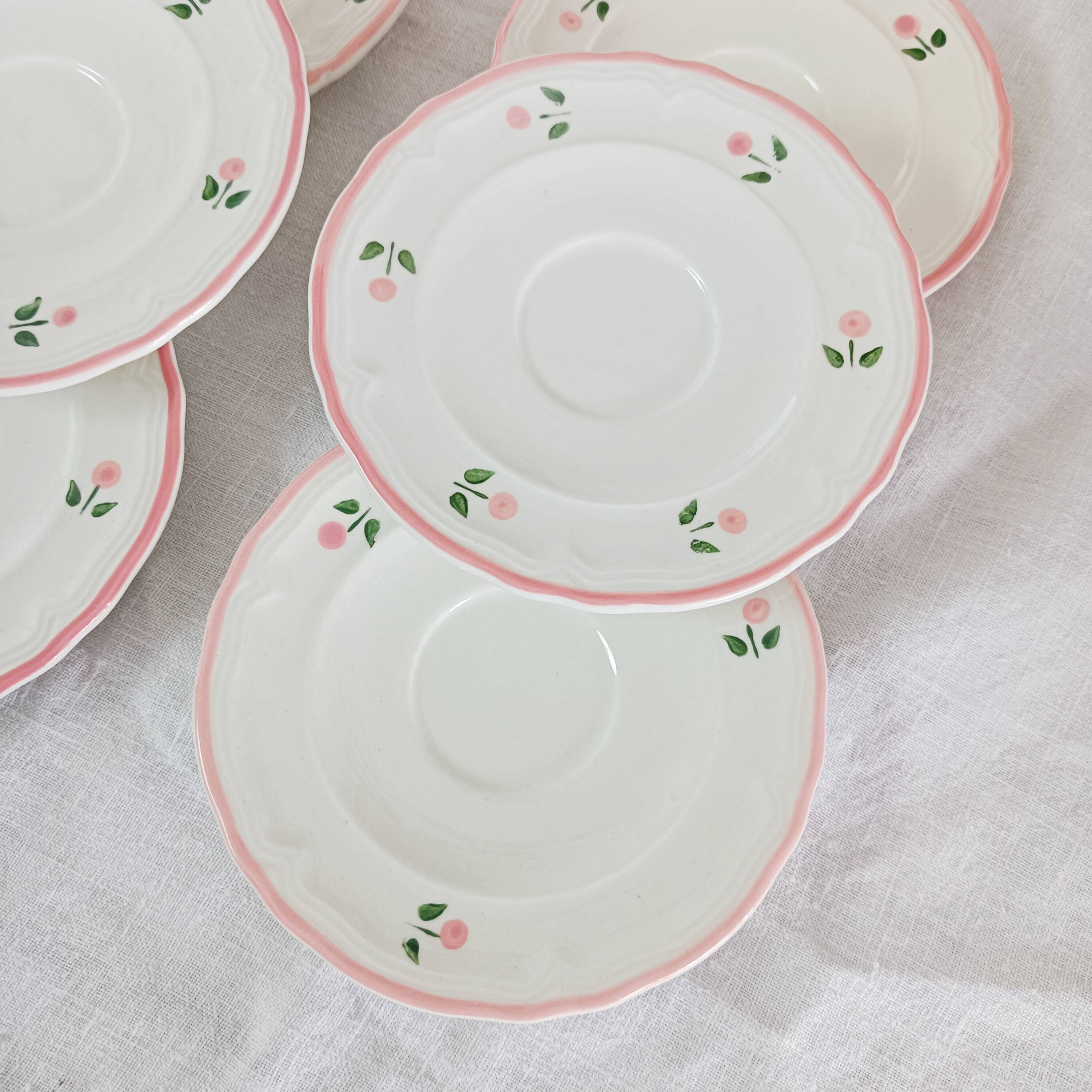 Set of 6 quadrifoglio coffee cups with saucers