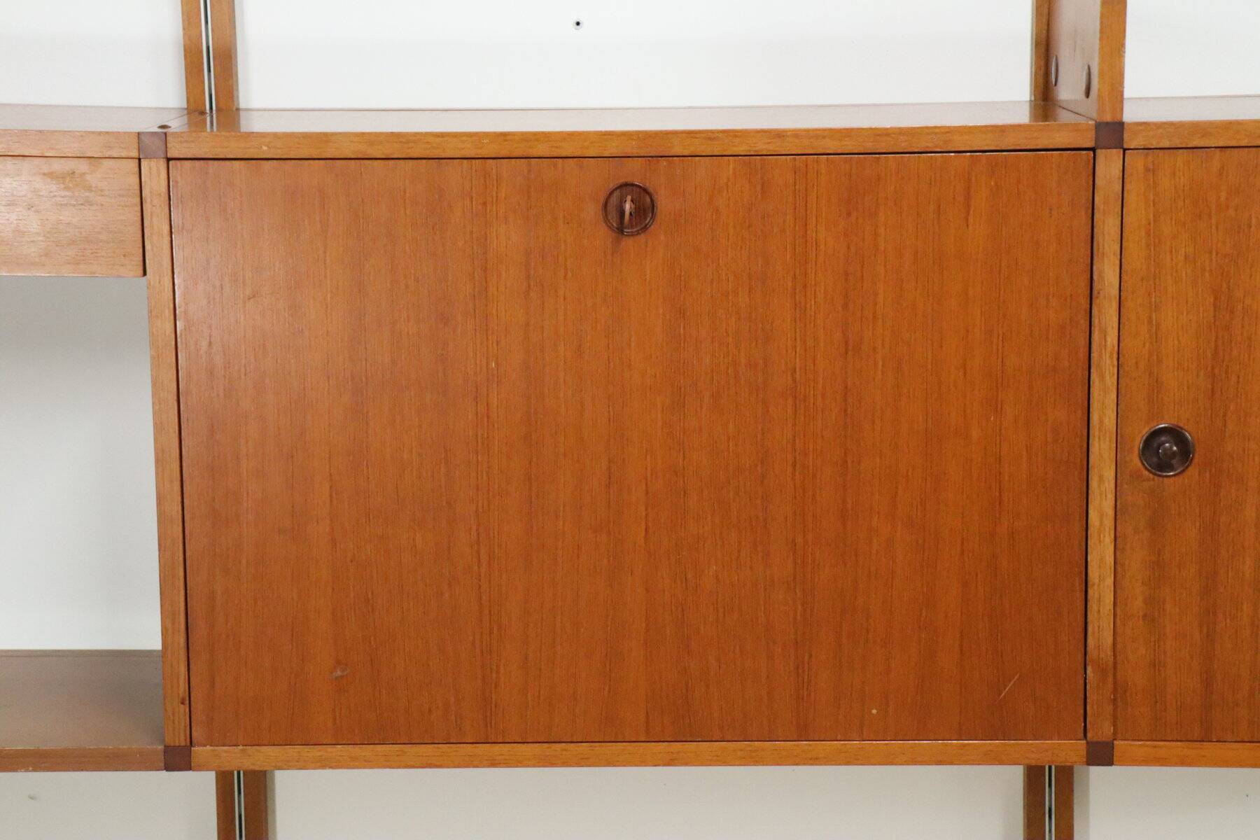 Modular wall bookcase, Minvielle edition by ARP – 1960