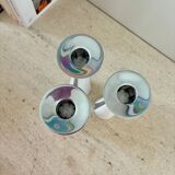 Trio of Danish steel candlesticks - 1980