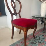 Lot de 2 chaises anciennes françaises – style Louis Philippe / Napoléon