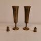 Candle holders in solid brass, by jhq (jens harald quistgaard) for his own company - dansk design