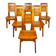 Set of 6 Pine Dining Chairs by Tapiovaara for Laukaan Puu Finland, 1960s