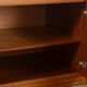 Two-piece hi-fi sideboard from the 1960s, teak veneer