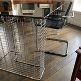 Large “Wire” Executive Desk by Terrence Conran - chrome and smoked glass - modular into a Coffee Table