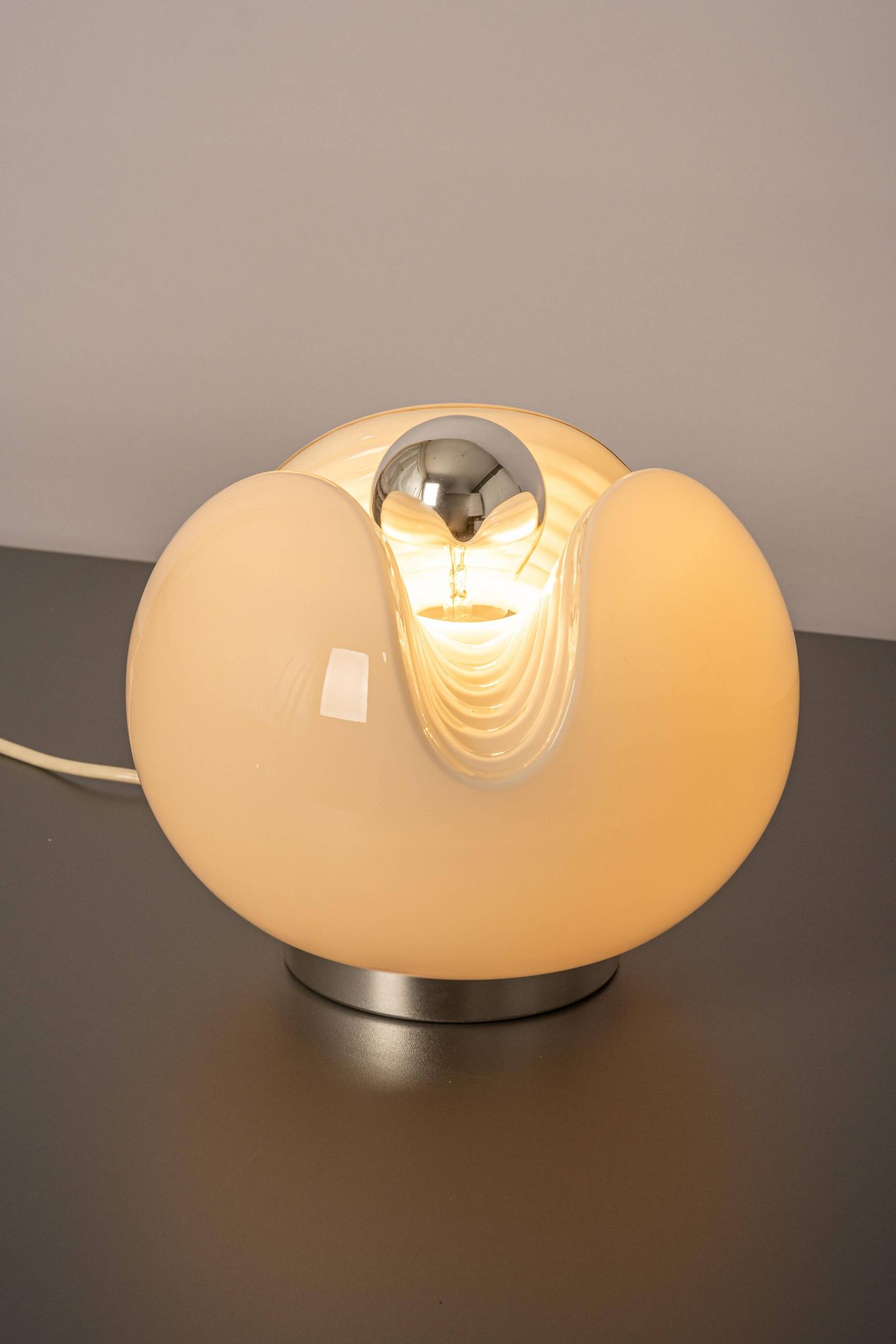 Glass Table Lamp by Koch & Lowy for Peill & Putzler, Germany, 1970s