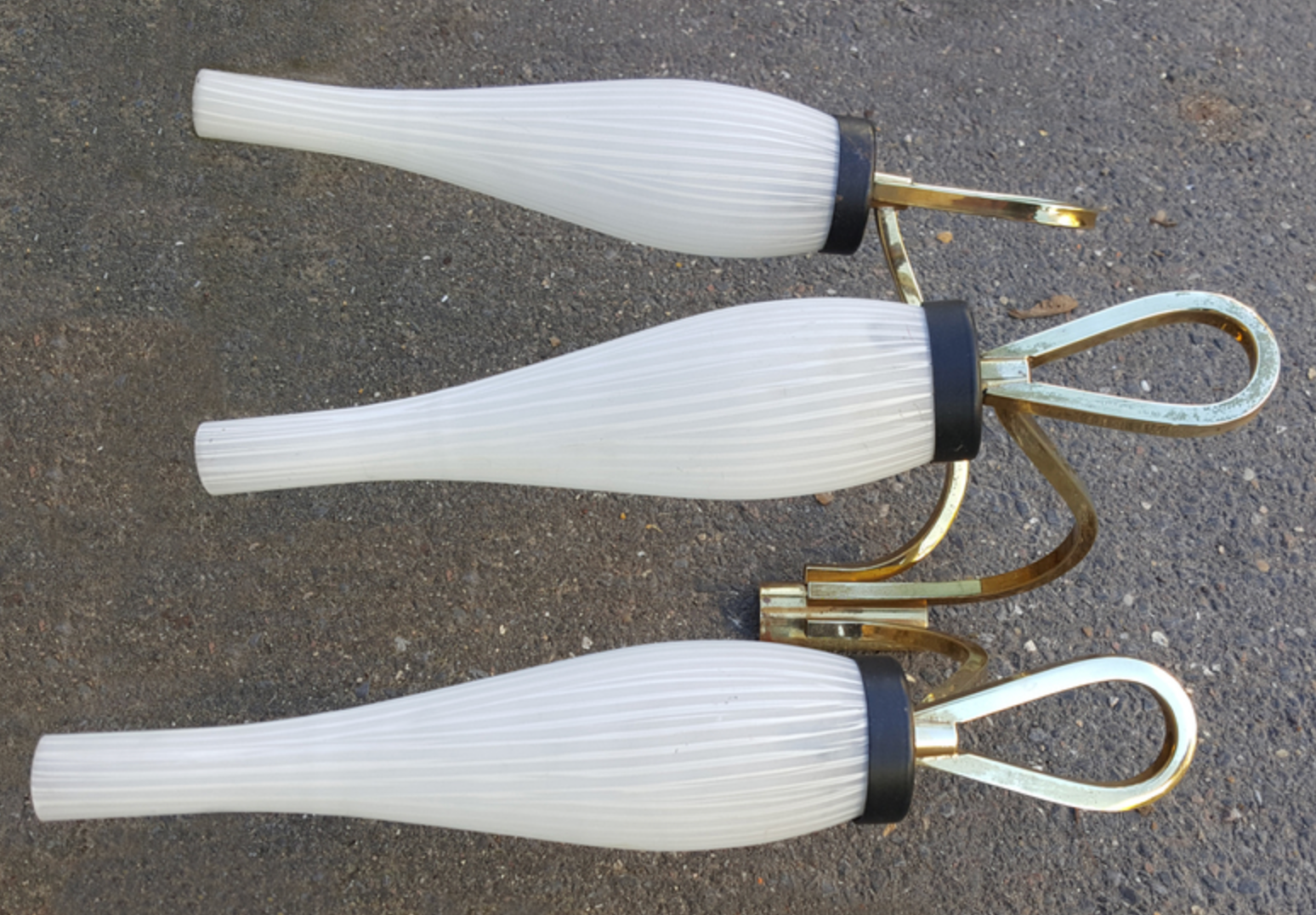 Wall light triple lights, Lunel, Royal Production, vintage, 50s
