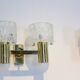Sophisticated pair of brass wall lamps 1970s