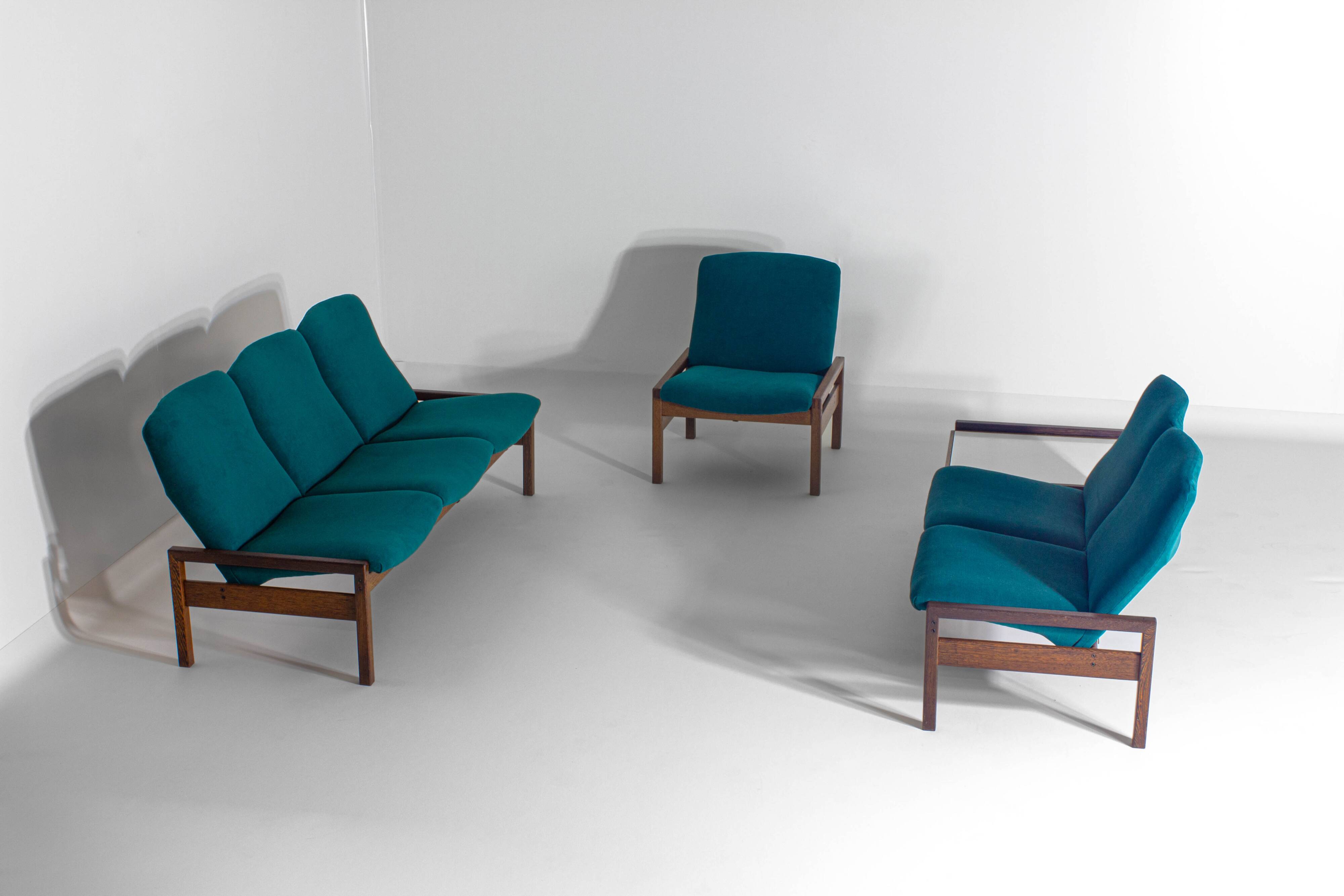 Rare mid-century sitting corner by Georges van Rijck, 1960s Belgium