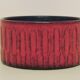 vintage red West Germany bowl flowerpot Jasba