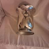 Stainless steel champagne bucket, silversmith Jean Couzon, model on a pedestal.