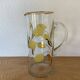 1950s-6o Gilding And Enameled Lemon Monaco Glassware decanter
