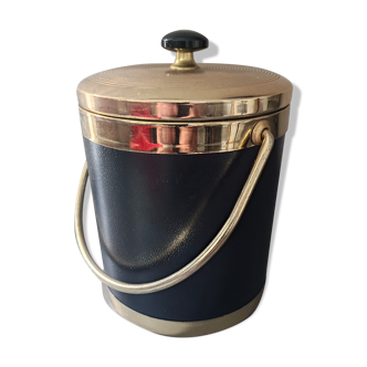 Ice bucket ice cubes decoration imitation black metal gold vintage