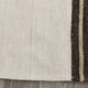 5x7 Turkish Hand-Woven Beige & Brown Striped Kilim Carpet, 144x202Cm