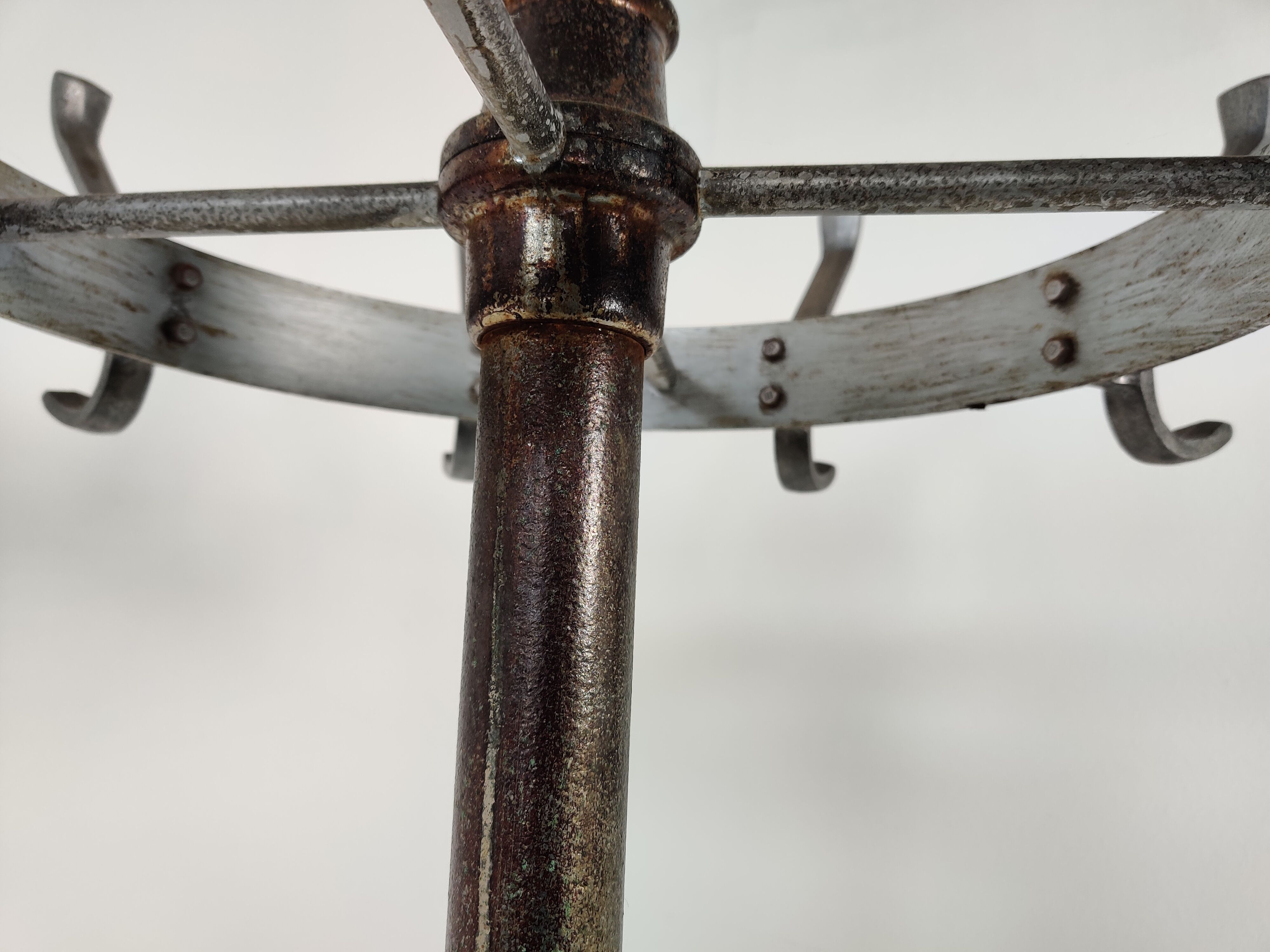 Cast iron coat hanger from the 1950s
