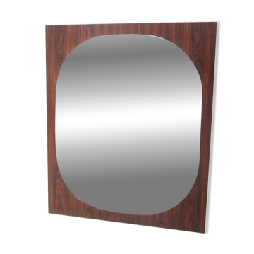 Scandinavian mirror in rosewood, Glas & Trä, Sweden, 1960