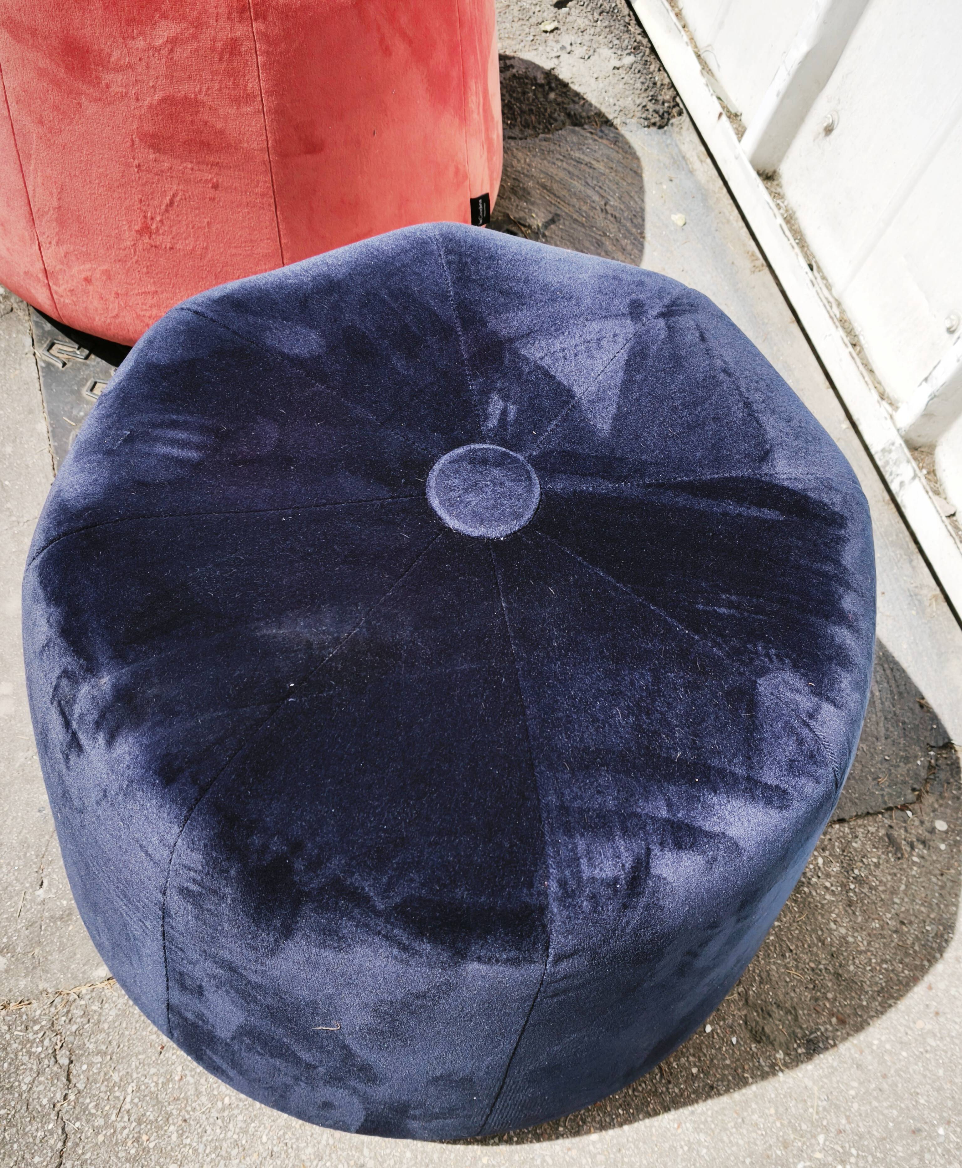 Pair of designer poufs La Cividina