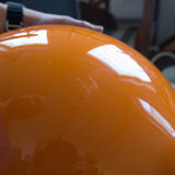 Postmodern orange glass table/floor lamp, 2000s