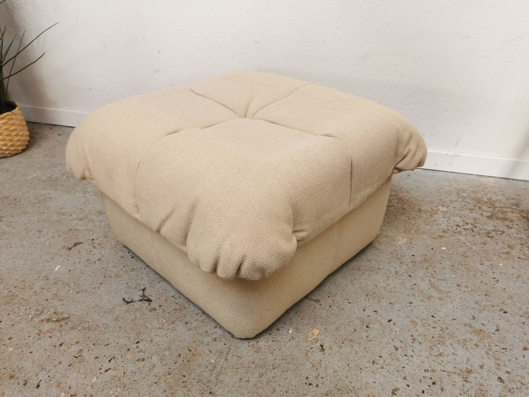 Pouf Gao by Jean Paul Laloy for Cinna vintage design 1970