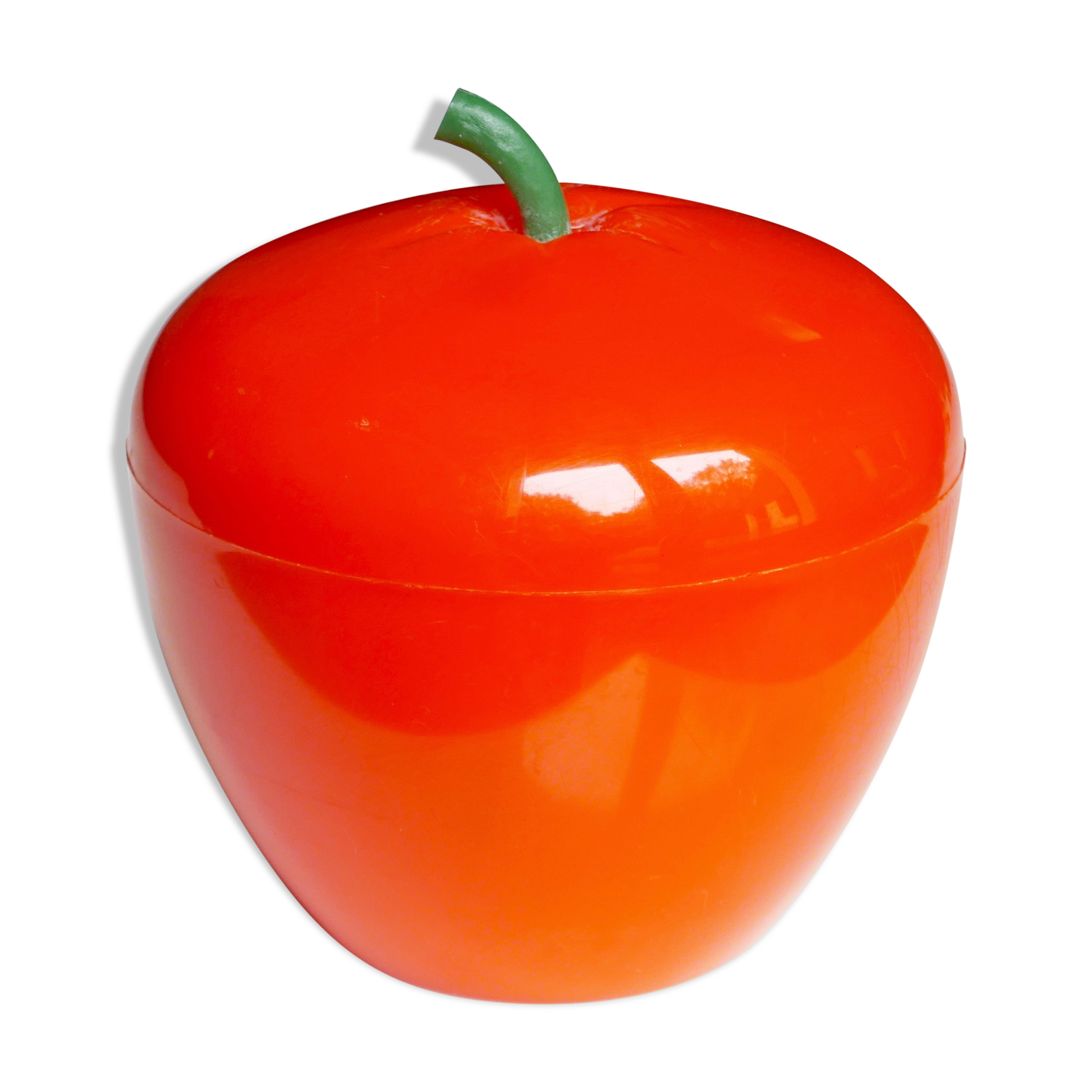 Ice bucket, orange apple, 70s