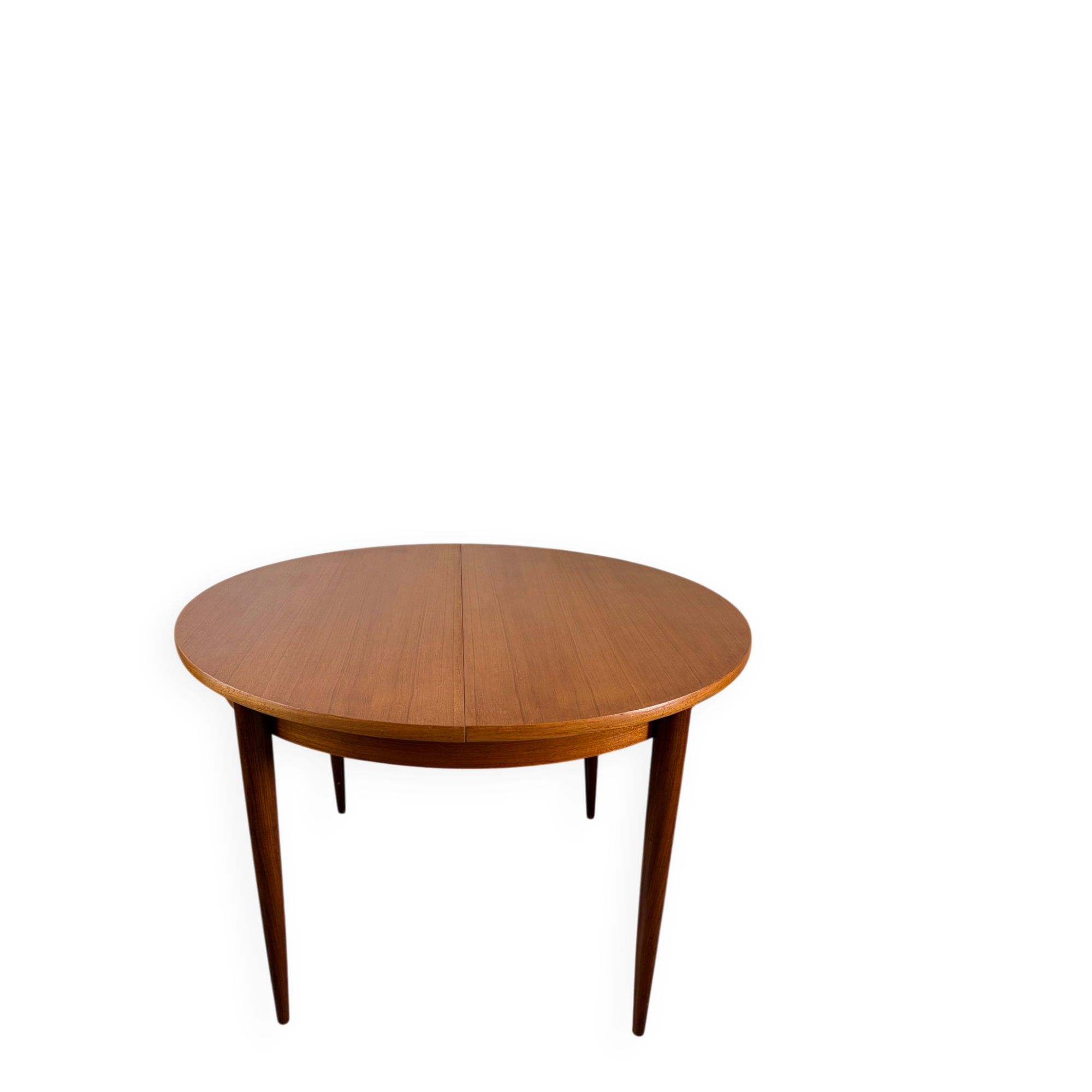 Table ronde scandinave extensible en teck