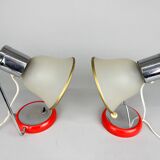 Paire de lampes de table du milieu du siècle, Tchécoslovaquie