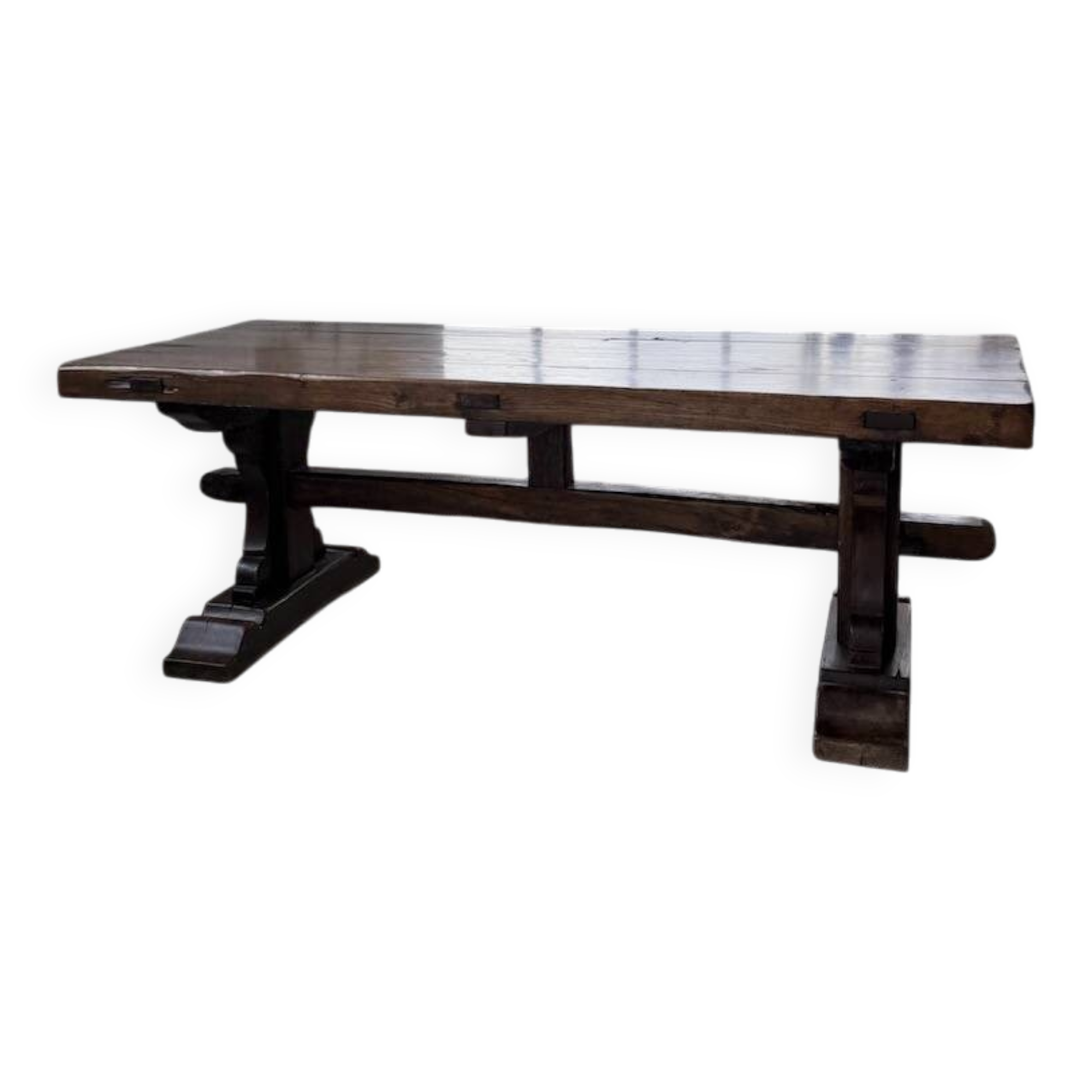 Table de monastère XXL en chêne, 19ème s.