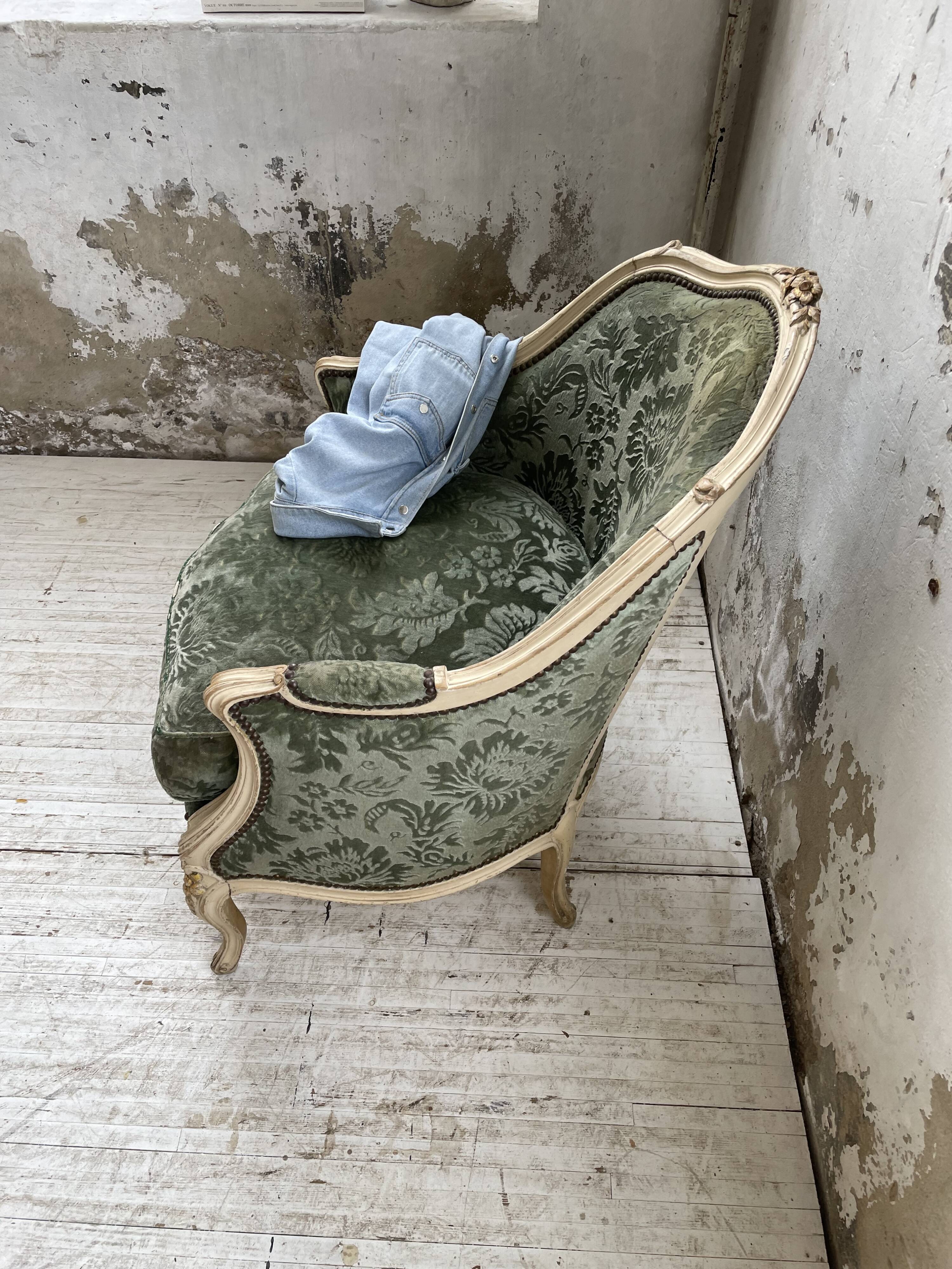 Louis XV shepherdess armchair