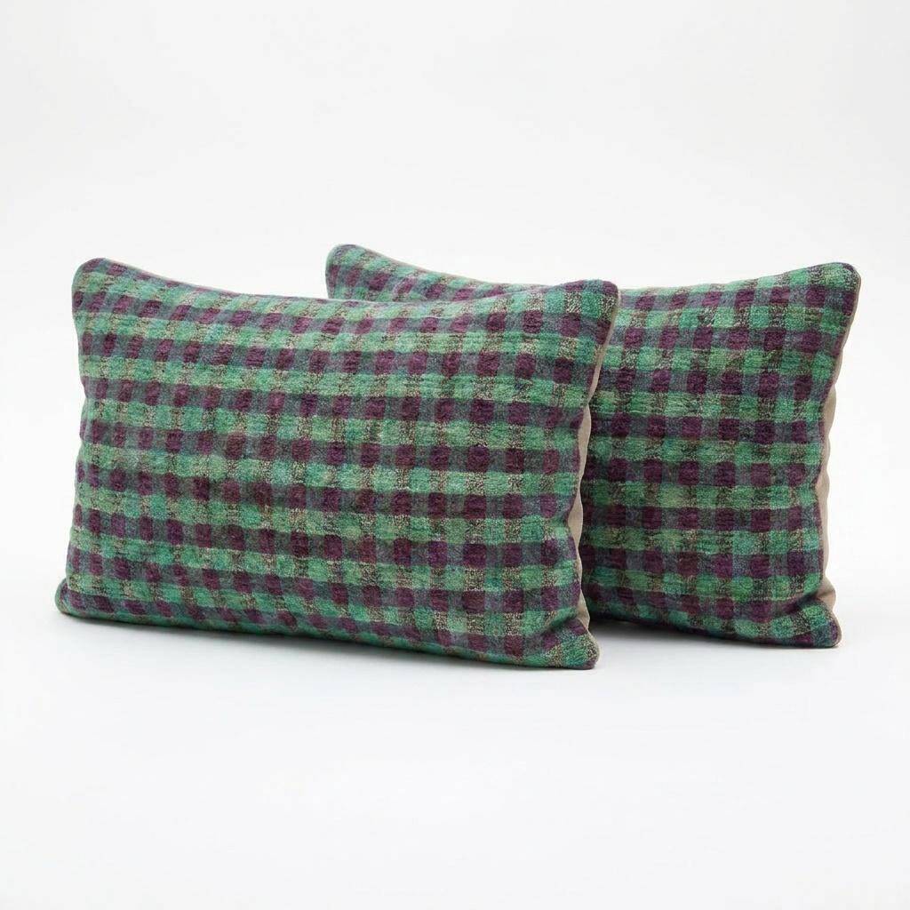 Set of 2 vintage kilim cushion covers 41x61 cm