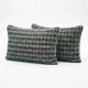 Set of 2 vintage kilim cushion covers 41x61 cm