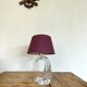 Moulded glass lamp, fabric cable 2 m