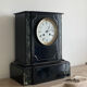 Napoleon III clock in marble and brass nineteenth century