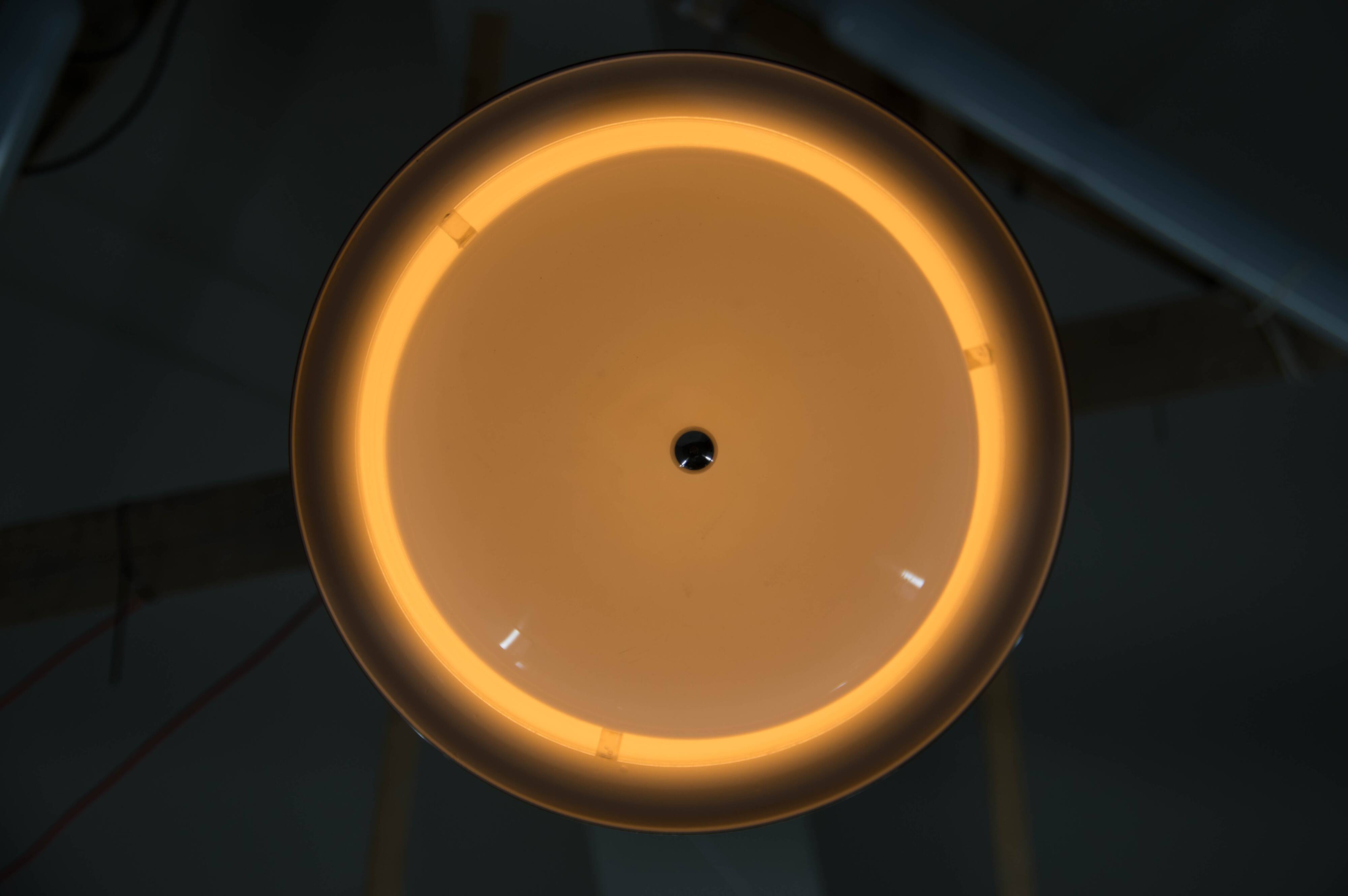 Mid Century Adjustable Pendant Meblo, Harvey Guzzini, Italy, 1970s