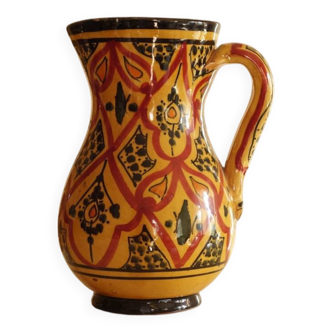 Safi Moroccan Carafe – Traditional Vintage Ceramic Pitcher
