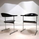 Set of 2 Kaufeld Airport 037 chairs by Geoffrey Harcourt, 1960