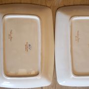 2 rectangular hollow dishes Bavaria