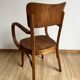Wooden armchair with armrests
