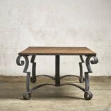 Exceptional garden table with scrollwork