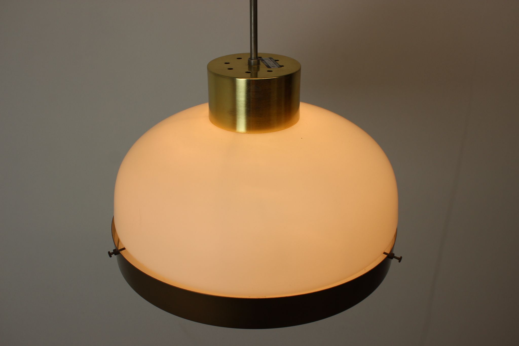 Mid-century glass chandelier/kamenicky senov, 1970's